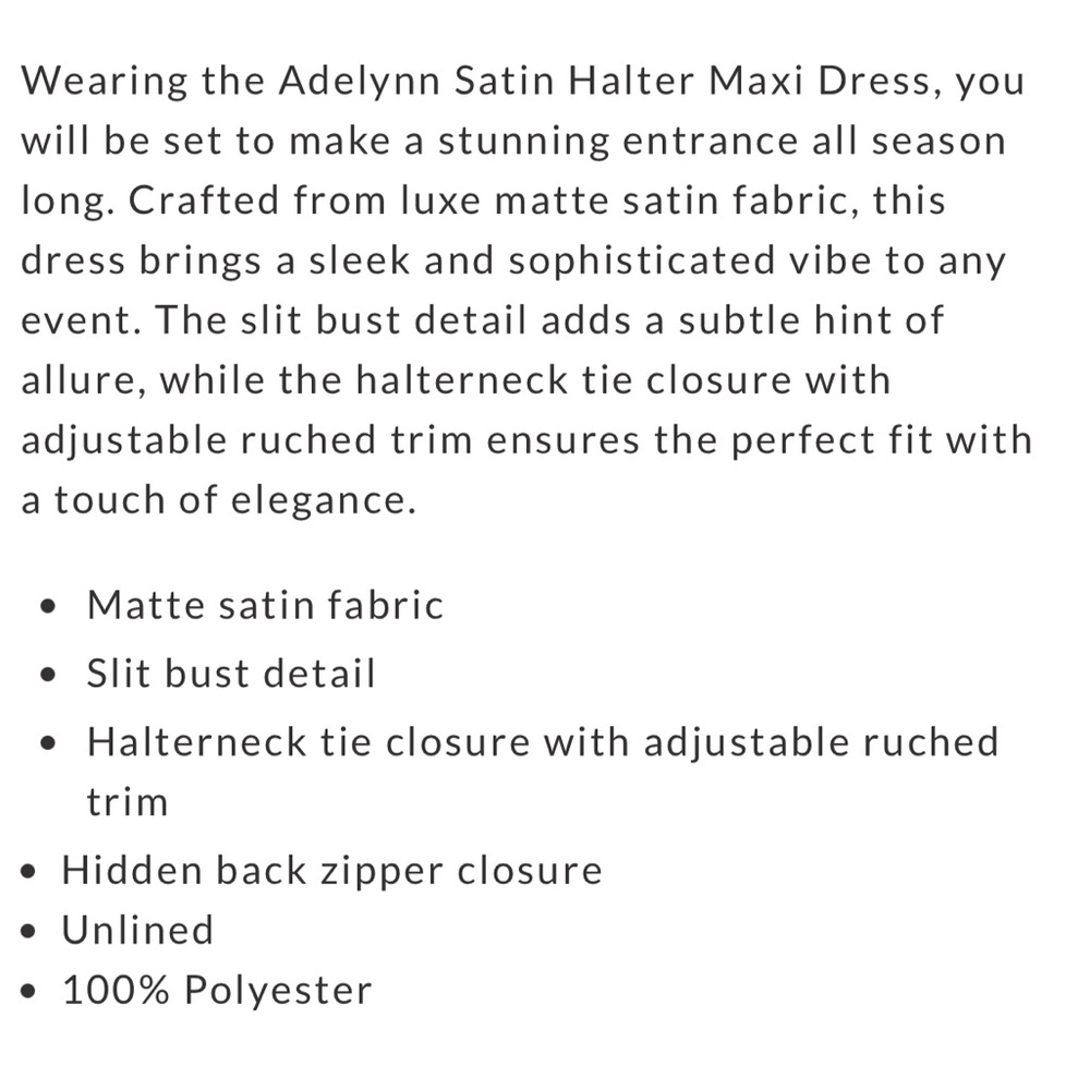 VICI ELEGANT Halter Dress - Picture 8 of 9